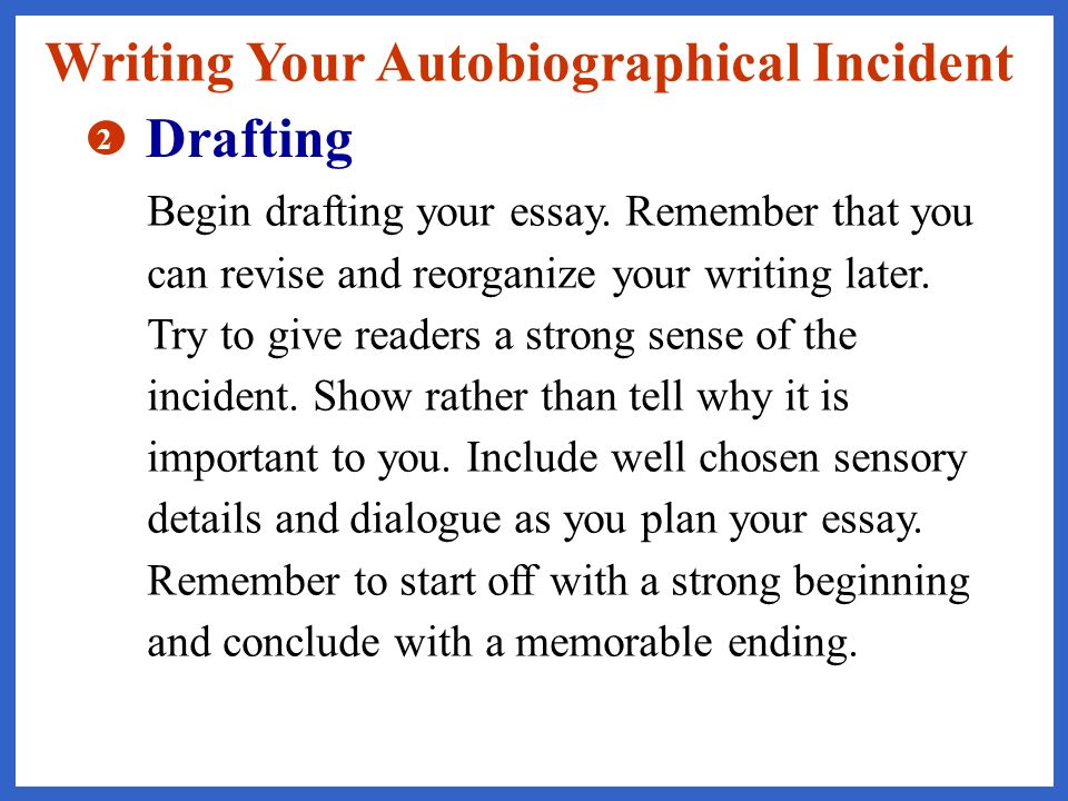 Autobiographical Essay: Example and Tips